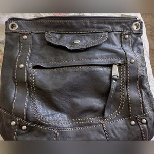 Fossil black pouch